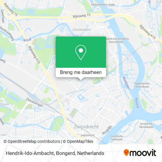 Hendrik-Ido-Ambacht, Bongerd kaart