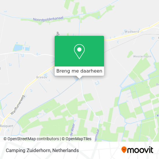 Camping Zuiderhorn kaart