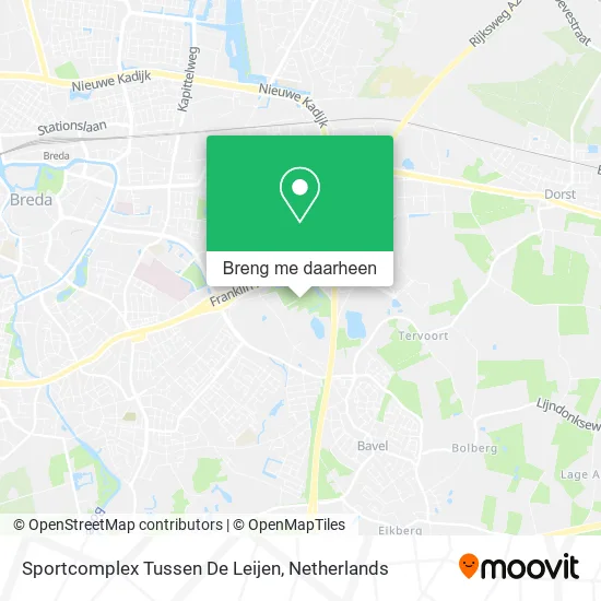 Sportcomplex Tussen De Leijen kaart