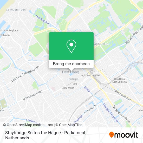 Staybridge Suites the Hague - Parliament kaart