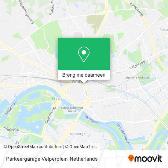Parkeergarage Velperplein kaart