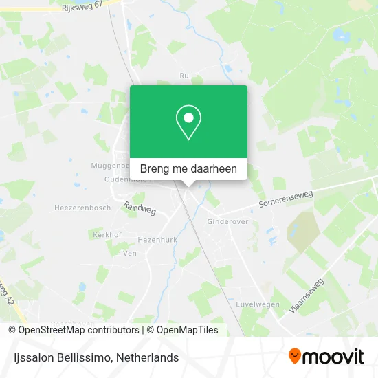 Ijssalon Bellissimo kaart