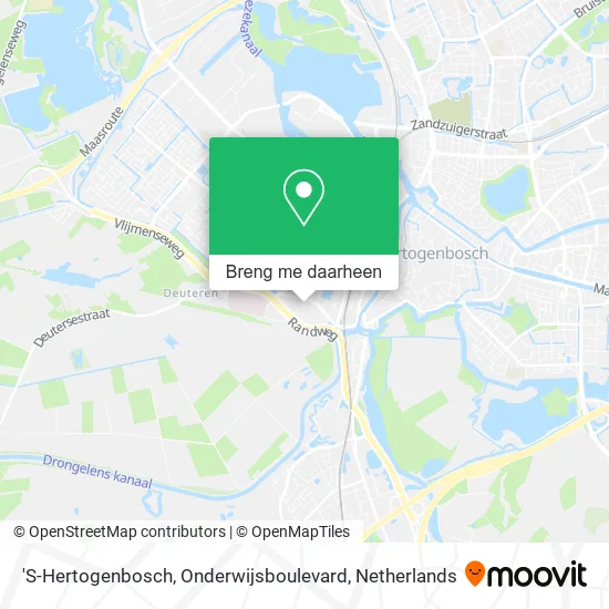 'S-Hertogenbosch, Onderwijsboulevard kaart