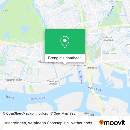 Vlaardingen, Verploegh Chasseplein kaart