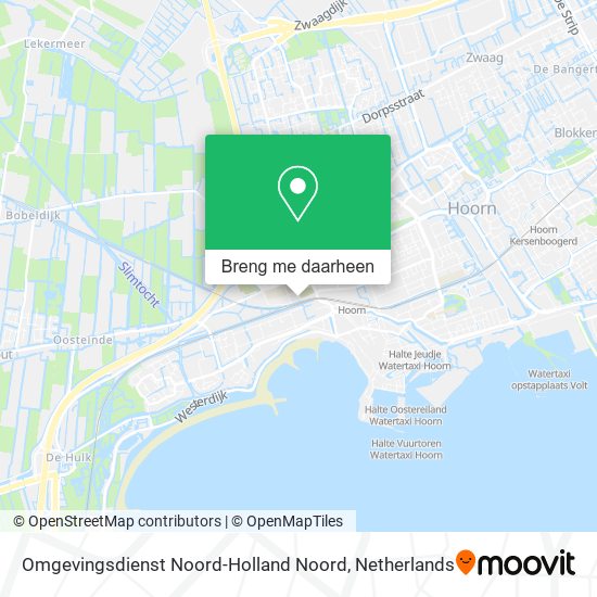 Omgevingsdienst Noord-Holland Noord kaart