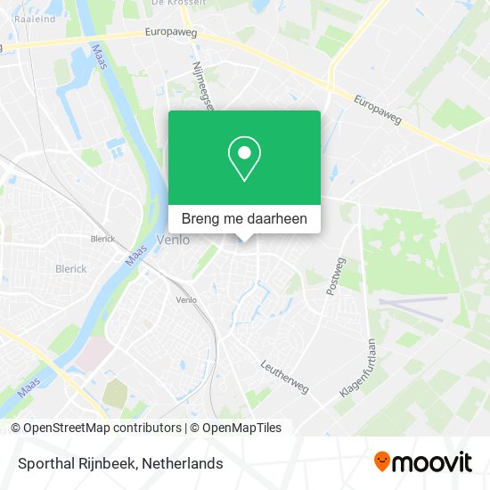 Sporthal Rijnbeek kaart