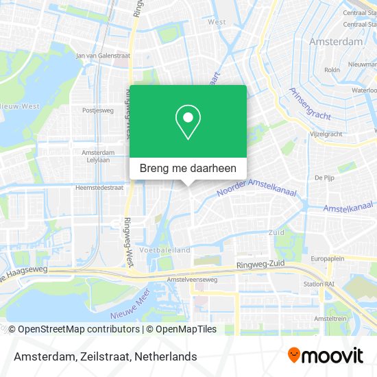 Amsterdam, Zeilstraat kaart