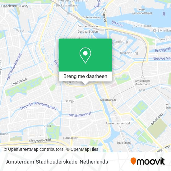 Amsterdam-Stadhouderskade kaart