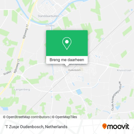 'T Zusje Oudenbosch kaart