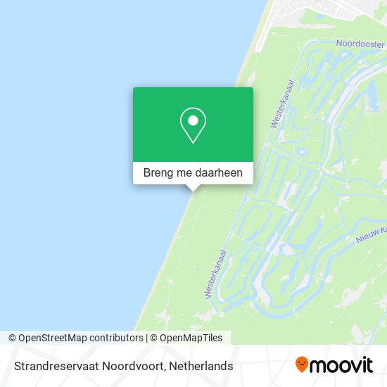 Strandreservaat Noordvoort kaart