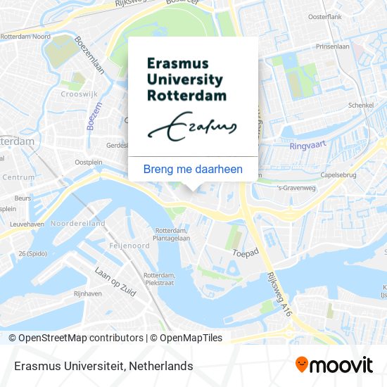 Erasmus Universiteit kaart
