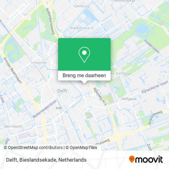 Delft, Bieslandsekade kaart