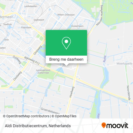 Aldi Distributiecentrum kaart