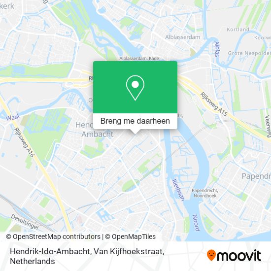 Hendrik-Ido-Ambacht, Van Kijfhoekstraat kaart