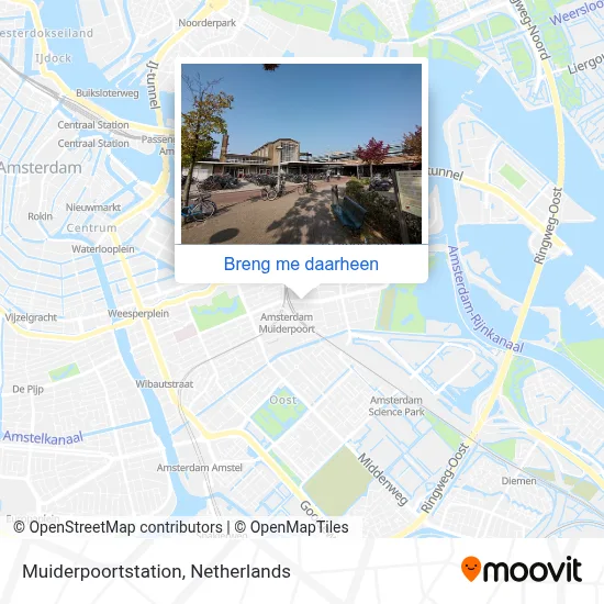 Muiderpoortstation kaart