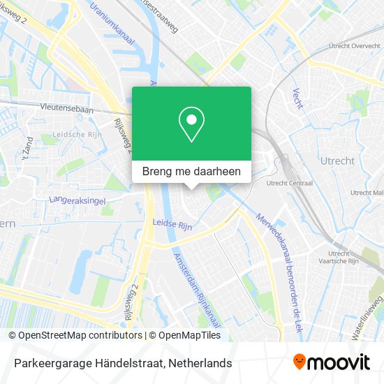 Parkeergarage Händelstraat kaart