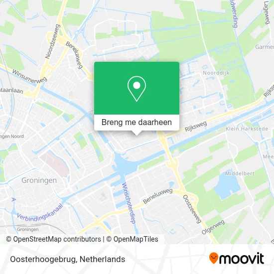 Oosterhoogebrug kaart