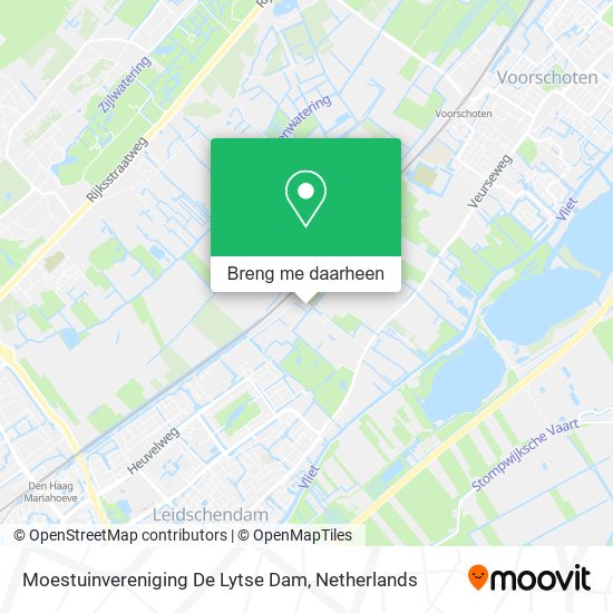 Moestuinvereniging De Lytse Dam kaart