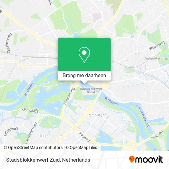 Stadsblokkenwerf Zuid kaart