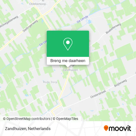 Zandhuizen kaart
