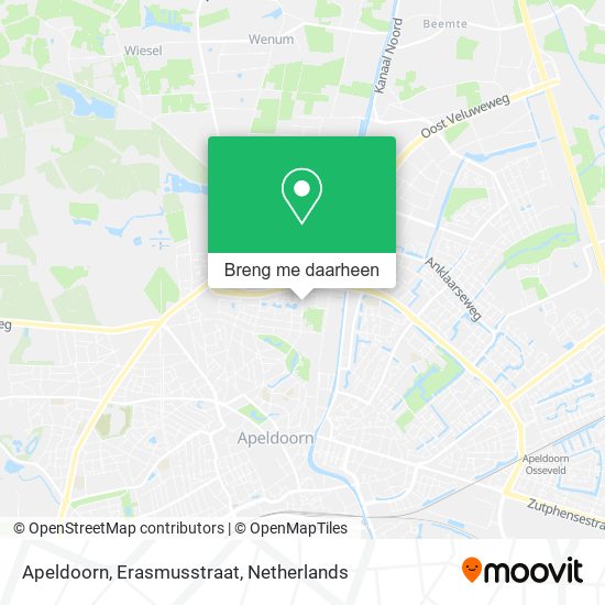 Apeldoorn, Erasmusstraat kaart