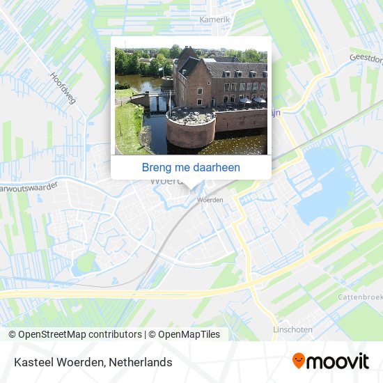 Kasteel Woerden kaart