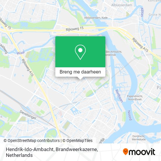 Hendrik-Ido-Ambacht, Brandweerkazerne kaart
