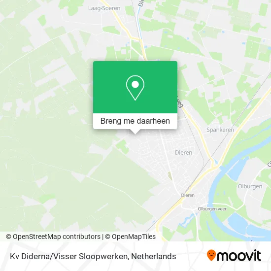 Kv Diderna/Visser Sloopwerken kaart