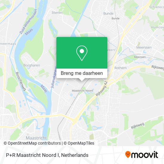 P+R Maastricht Noord I kaart