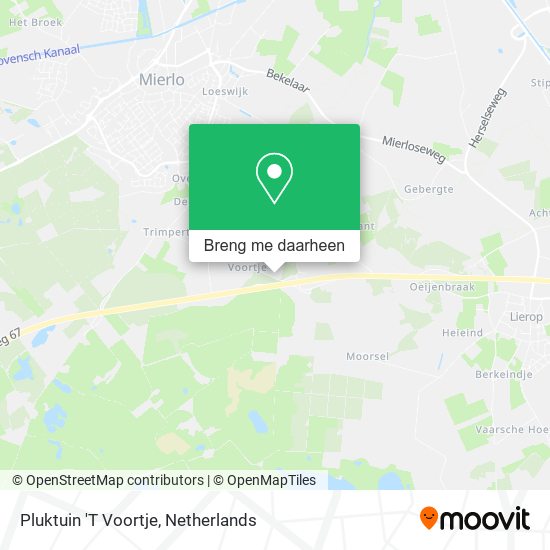 Pluktuin 'T Voortje kaart
