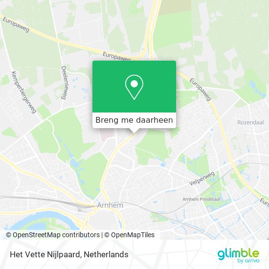 Het Vette Nijlpaard kaart