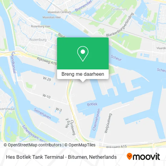 Hes Botlek Tank Terminal - Bitumen kaart