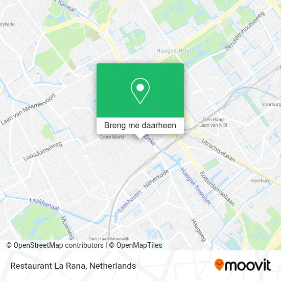 Restaurant La Rana kaart