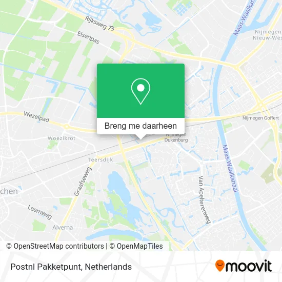 Postnl Pakketpunt kaart