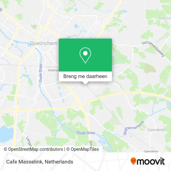 Cafe Masselink kaart