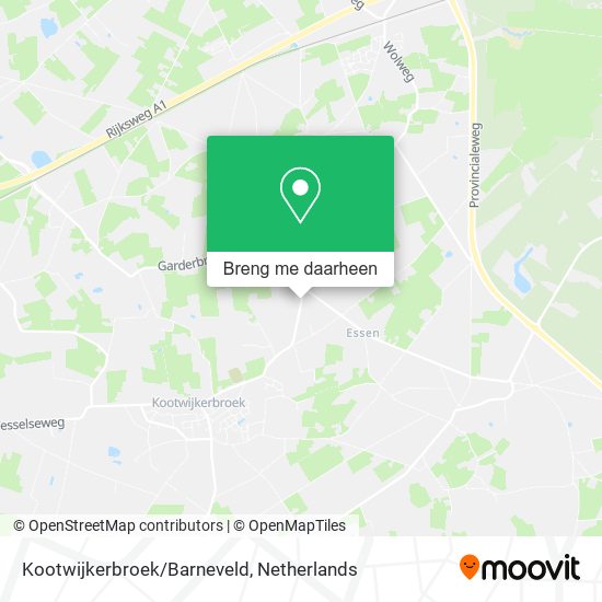 Kootwijkerbroek/Barneveld kaart