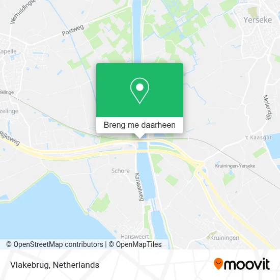 Vlakebrug kaart