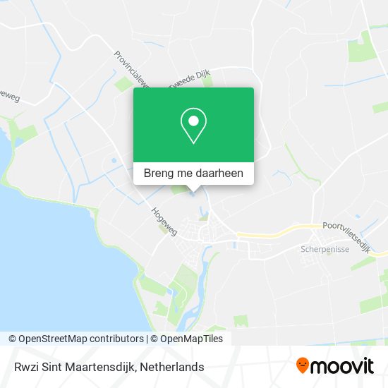Rwzi Sint Maartensdijk kaart
