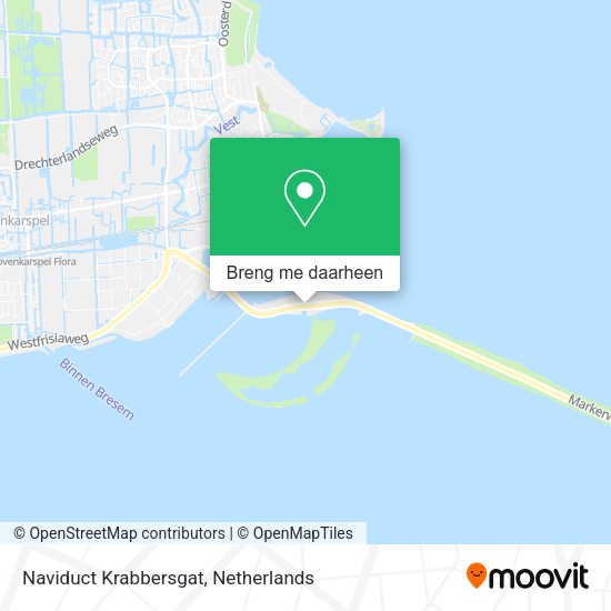 Naviduct Krabbersgat kaart