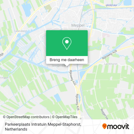 Parkeerplaats Intratuin Meppel-Staphorst kaart