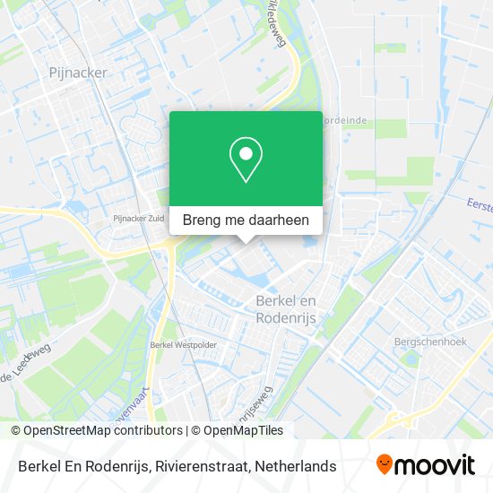 Berkel En Rodenrijs, Rivierenstraat kaart