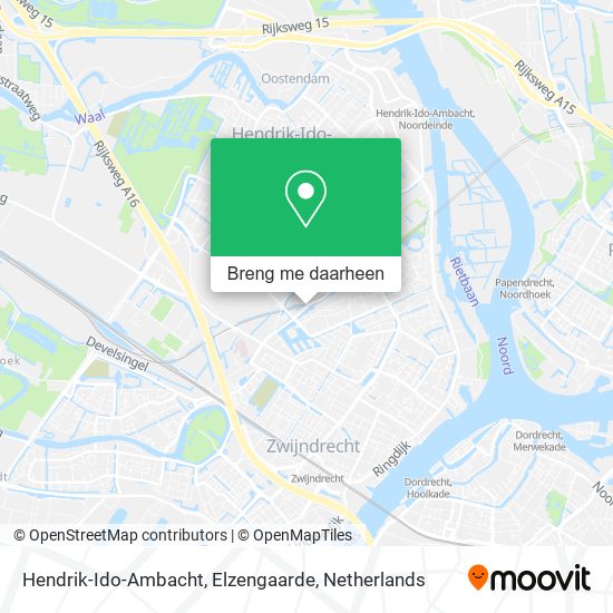 Hendrik-Ido-Ambacht, Elzengaarde kaart
