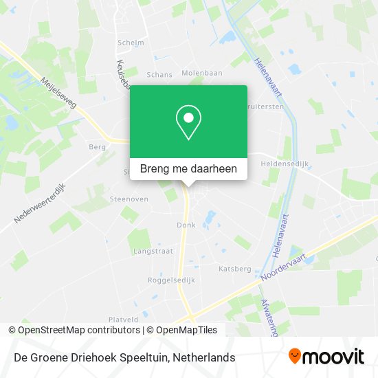 De Groene Driehoek Speeltuin kaart