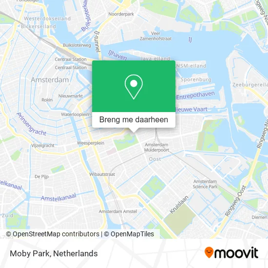 Moby Park kaart