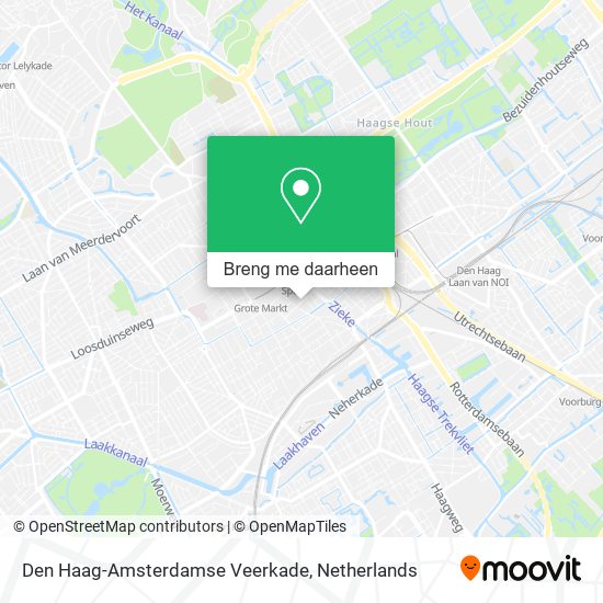 Den Haag-Amsterdamse Veerkade kaart