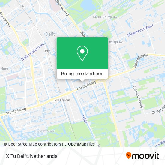 X Tu Delft kaart