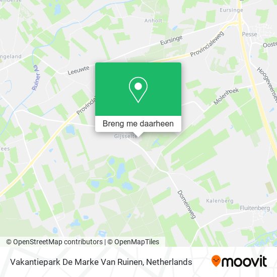 Vakantiepark De Marke Van Ruinen kaart