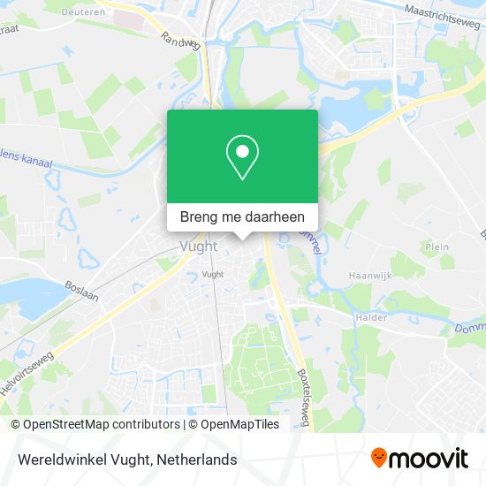 Wereldwinkel Vught kaart
