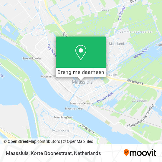 Maassluis, Korte Boonestraat kaart