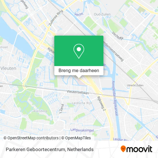 Parkeren Geboortecentrum kaart